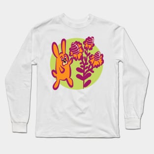 Flowers and rabbit Long Sleeve T-Shirt